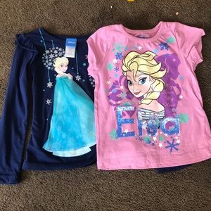 Elsa long sleeve and Elsa shirt sleeve shirt